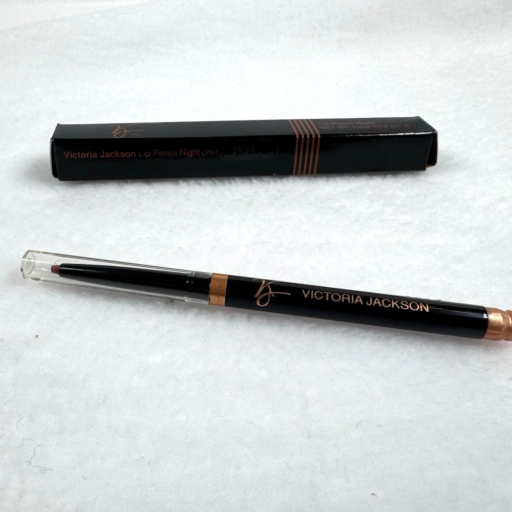 NIB VTG NOS 90s Victoria Jackson‎ Cosmetic Lip Pencil NIGHT Pink Matte Lipliner